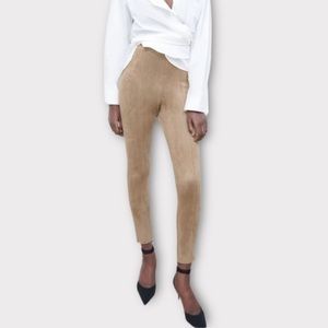 Zara Faux Suede Leggings Size Large